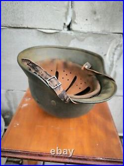 Helmet german original nice helmet M40 size 64 WW2 WWII has number Free Shipping