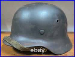 Helmet german original nice helmet M40 size 64 WW2 WWII have a number