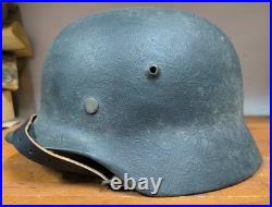 Helmet german original nice helmet M40 size 64 WW2 WWII have a number