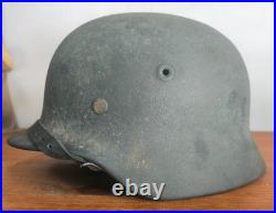 Helmet german original nice helmet M40 size 64 WW2 WWII have a number