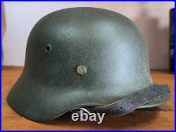 Helmet german original nice helmet M40 size 64 WW2 WWII have a number