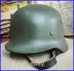 Helmet german original nice helmet M40 size 64 WW2 WWII have a number Helmet german original nice helmet M40 size 64 WW2 WWII have a number