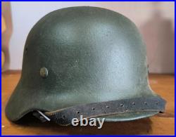 Helmet german original nice helmet M40 size 64 WW2 WWII have a number