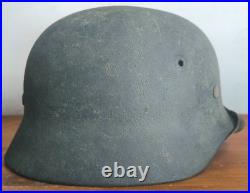 Helmet german original nice helmet M40 size 64 WW2 WWII have a number Helmet german original nice helmet M40 size 64 WW2 WWII have a number
