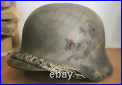 Helmet german original nice helmet M40 size 64 factory stamp serial num WW2 WWII
