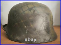 Helmet german original nice helmet M40 size 64 factory stamp serial num WW2 WWII