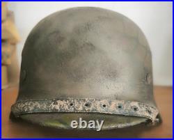 Helmet german original nice helmet M40 size 64 factory stamp serial num WW2 WWII