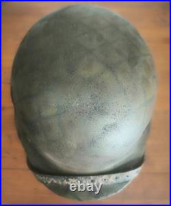 Helmet german original nice helmet M40 size 64 factory stamp serial num WW2 WWII