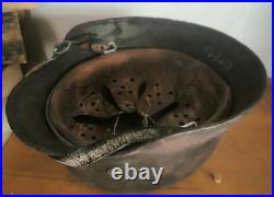 Helmet german original nice helmet M40 size 64 factory stamp serial num WW2 WWII