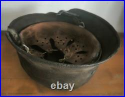 Helmet german original nice helmet M40 size 64 factory stamp serial num WW2 WWII