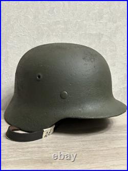 Helmet german original nice helmet M40 size 64 have a number WW2 WWII