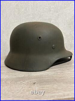 Helmet german original nice helmet M40 size 64 have a number WW2 WWII