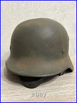 Helmet german original nice helmet M40 size 64 have a number WW2 WWII