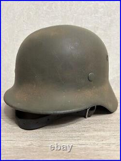 Helmet german original nice helmet M40 size 64 have a number WW2 WWII