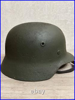 Helmet german original nice helmet M40 size 64 have a number WW2 WWII