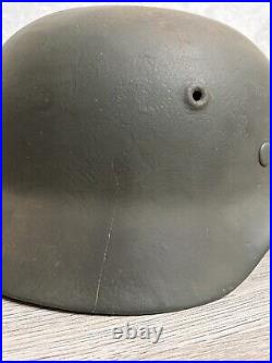 Helmet german original nice helmet M40 size 64 have a number WW2 WWII