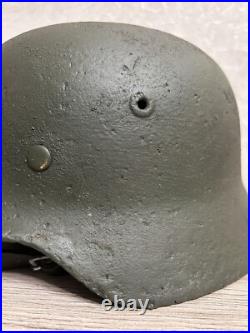 Helmet german original nice helmet M40 size 64 have a number WW2 WWII