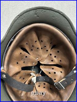 Helmet german original nice helmet M40 size 64 have a number WW2 WWII