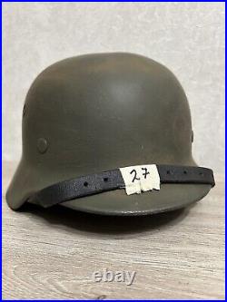 Helmet german original nice helmet M40 size 64 have a number WW2 WWII