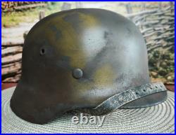 Helmet german original nice helmet M40 size 66 WW2 WWII have a number