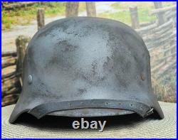 Helmet german original nice helmet M40 size 66 WW2 WWII have a number