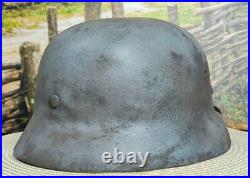 Helmet german original nice helmet M40 size 66 WW2 WWII have a number