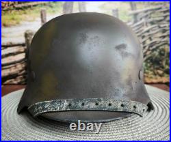 Helmet german original nice helmet M40 size 66 WW2 WWII have a number