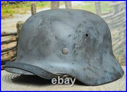 Helmet german original nice helmet M40 size 66 WW2 WWII have a number