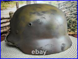 Helmet german original nice helmet M40 size 66 WW2 WWII have a number