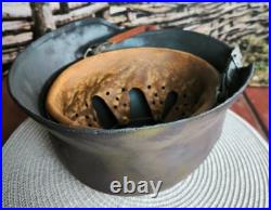 Helmet german original nice helmet M40 size 66 WW2 WWII have a number