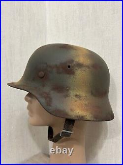 Helmet german original nice helmet M40 size 66 have a number WW2 WWII