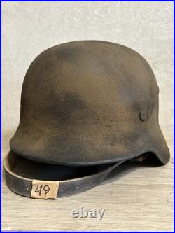 Helmet german original nice helmet M40 size 66 have a number WW2 WWII