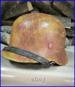 Helmet german original nice helmet M40 size 66 original WW2 WWII Free Shipping