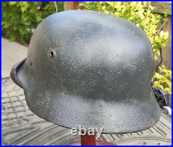 Helmet german original nice helmet M40 size 66 original WW2 WWII have a number
