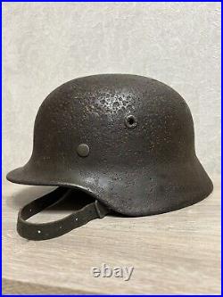 Helmet german original nice helmet M40 size 66 without restoration WW2 WWII