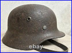 Helmet german original nice helmet M40 size 66 without restoration WW2 WWII