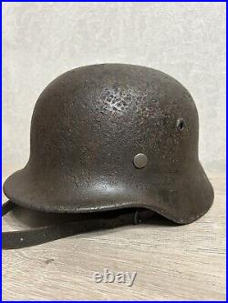 Helmet german original nice helmet M40 size 66 without restoration WW2 WWII