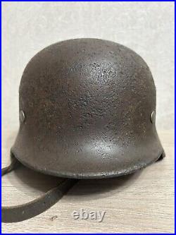 Helmet german original nice helmet M40 size 66 without restoration WW2 WWII