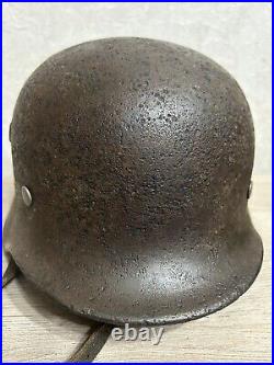 Helmet german original nice helmet M40 size 66 without restoration WW2 WWII