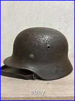 Helmet german original nice helmet M40 size 66 without restoration WW2 WWII