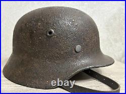 Helmet german original nice helmet M40 size 66 without restoration WW2 WWII