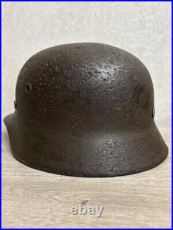 Helmet german original nice helmet M40 size 66 without restoration WW2 WWII