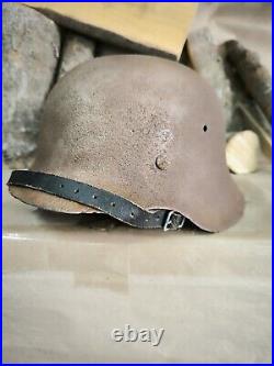 Helmet german original nice helmet M42 original WW2 WWII size 64 Free Shipping