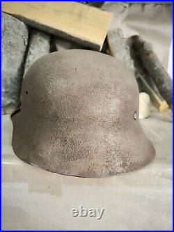 Helmet german original nice helmet M42 original WW2 WWII size 64 Free Shipping