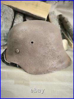 Helmet german original nice helmet M42 original WW2 WWII size 64 Free Shipping