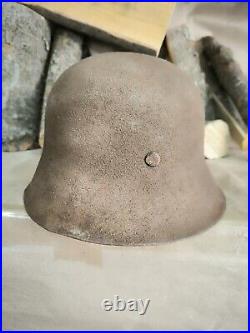 Helmet german original nice helmet M42 original WW2 WWII size 64 Free Shipping