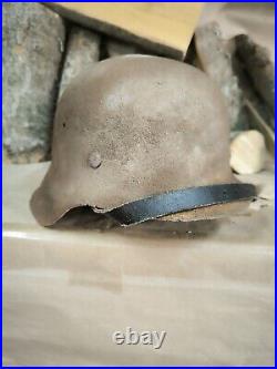 Helmet german original nice helmet M42 original WW2 WWII size 64 Free Shipping