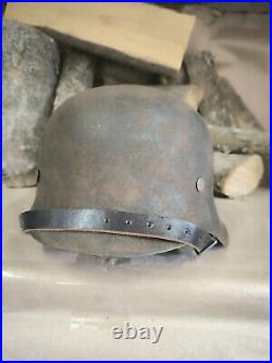 Helmet german original nice helmet M42 original WW2 WWII size 66 Free Shipping