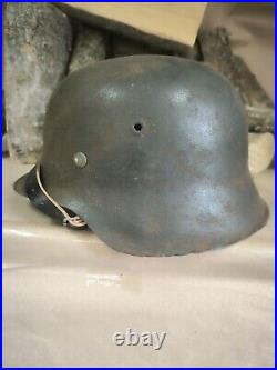 Helmet german original nice helmet M42 original WW2 WWII size 66 Free Shipping