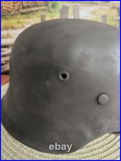Helmet german original nice helmet M42 size 64 WW2 WWII have a number
